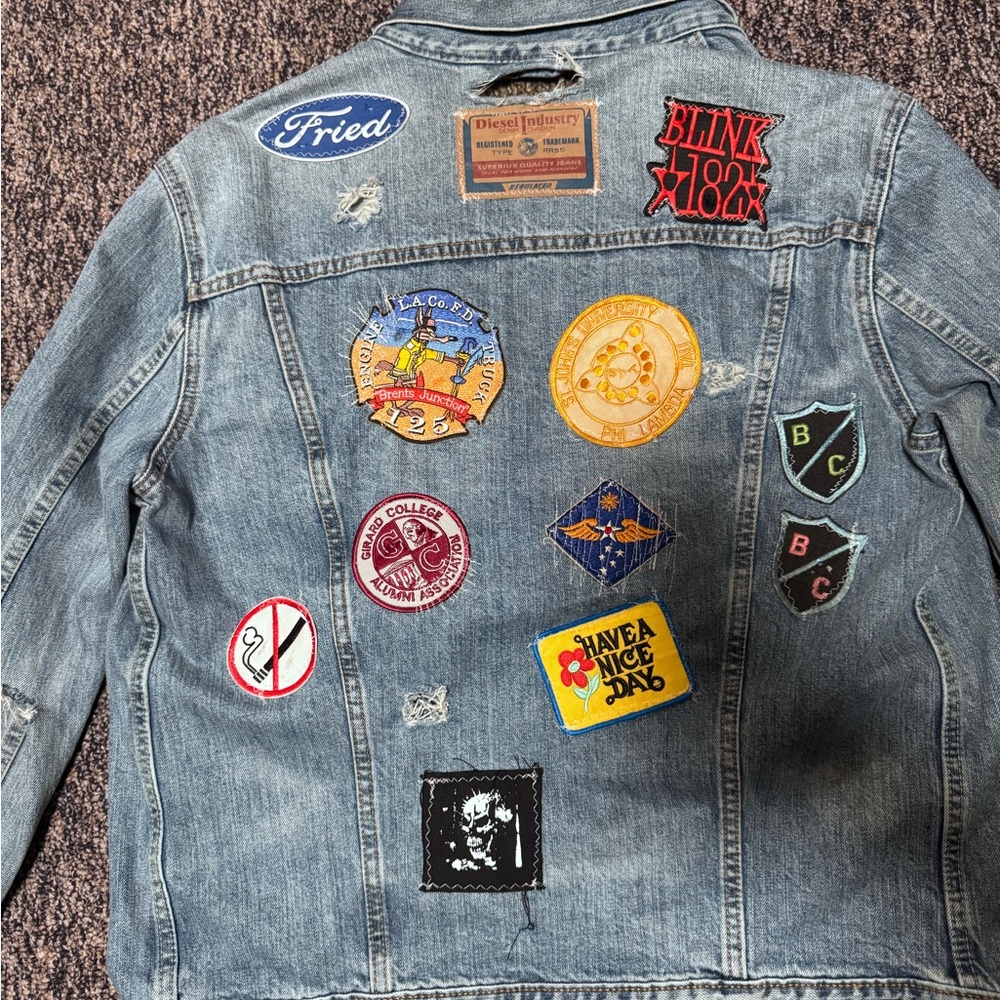Levi’s Diy Patchwork And Distressed Denim Jacket … - image 3